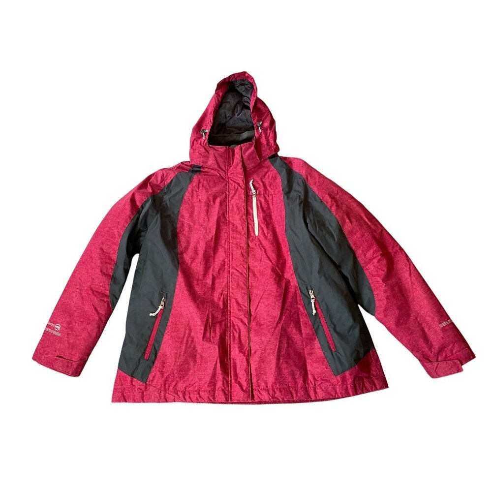 Free Country Jacket Removable Lining & Multiple Pockets Red XL